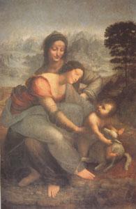 Leonardo  Da Vinci The Virgin and Child with Anne (mk05) Spain oil painting art